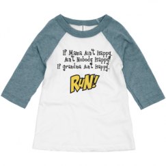 Toddler 3/4 Sleeve Raglan Tee