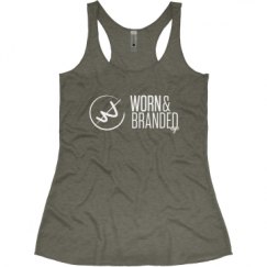 Ladies Slim Fit Super Soft Racerback Triblend Tank