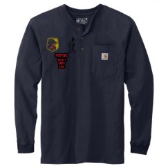 Unisex Carhartt Long Sleeve Henley Tee