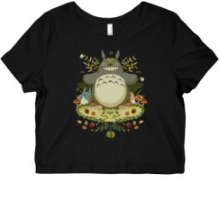 Ladies Slim Fit Crop Top Tee