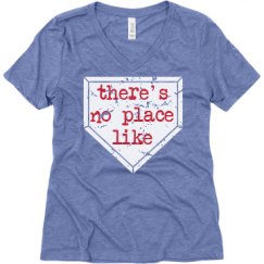 Ladies Relaxed Fit Super Soft Triblend V-Neck Tee