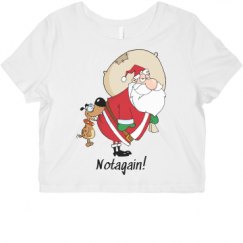 Ladies Slim Fit Crop Top Tee