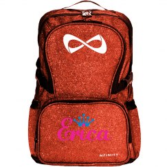 Monogram Cheer Glitter Backpack
