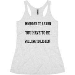 Ladies Slim Fit Super Soft Racerback Triblend Tank