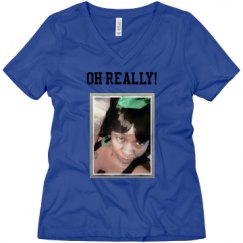 Ladies Relaxed Fit V-Neck Tee