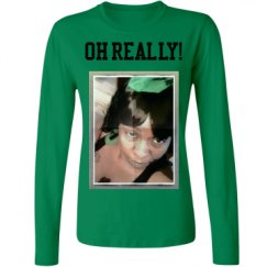 Ladies Relaxed Fit Basic Long Sleeve Tee