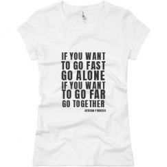 Ladies Slim Fit Basic Promo Jersey Tee