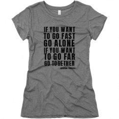 Ladies Slim Fit Super Soft Triblend Tee