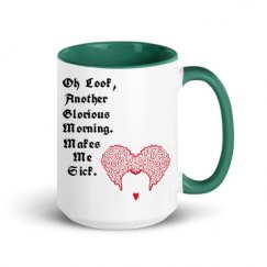 15oz Ceramic Mug with Color Inside