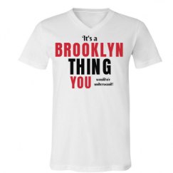 Unisex V-Neck Jersey Tee