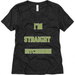 Ladies Relaxed Fit Super Soft Triblend V-Neck Tee