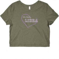 Ladies Slim Fit Crop Top Tee