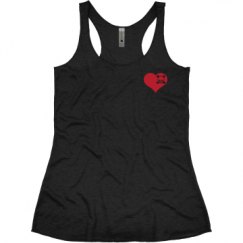 Ladies Slim Fit Super Soft Racerback Triblend Tank