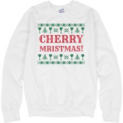 Cherry Mristmas Holiday Drinking Ugly Sweatshirt