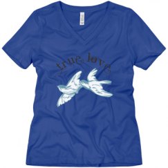 Ladies Relaxed Fit V-Neck Tee