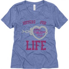Ladies Relaxed Fit Super Soft Triblend V-Neck Tee