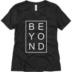 Ladies Relaxed Fit Super Soft Triblend V-Neck Tee