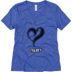Ladies Relaxed Fit Super Soft Triblend V-Neck Tee