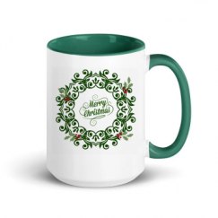 15oz Ceramic Mug with Color Inside