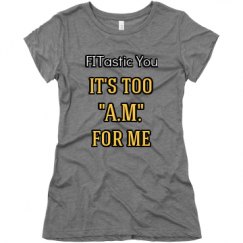 Ladies Slim Fit Super Soft Triblend Tee