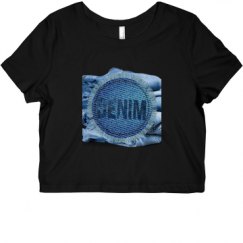 Ladies Slim Fit Crop Top Tee