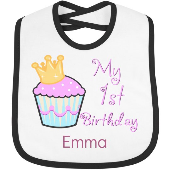 1st Birthday Pink Cupcake