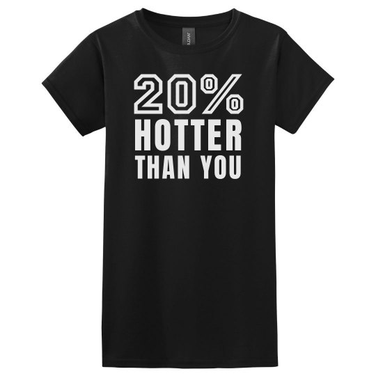 20% hotter than you