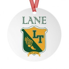 Metal Round Christmas Ornament