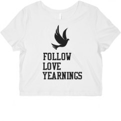 Ladies Slim Fit Crop Top Tee