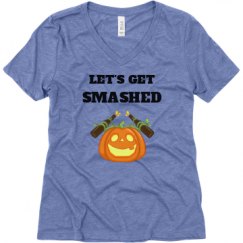 Ladies Relaxed Fit Super Soft Triblend V-Neck Tee