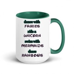 15oz Ceramic Mug with Color Inside