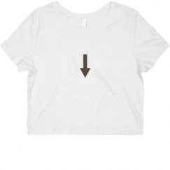 Ladies Slim Fit Crop Top Tee