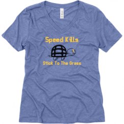 Ladies Relaxed Fit Super Soft Triblend V-Neck Tee