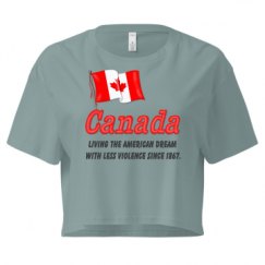 Ladies Festival Cali Crop Top Tee