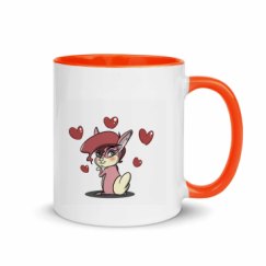 11oz Ceramic Mug with Color Inside