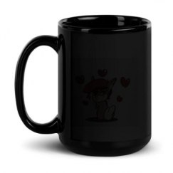 15oz Black Glossy Mug