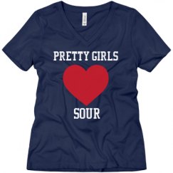 Ladies Relaxed Fit V-Neck Tee