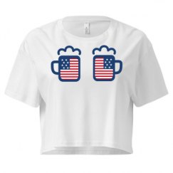 Ladies Festival Cali Crop Top Tee