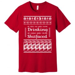 he sees you men's tee