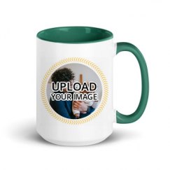 15oz Ceramic Mug with Color Inside