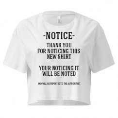 Ladies Festival Cali Crop Top Tee