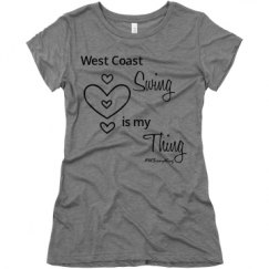 Ladies Slim Fit Super Soft Triblend Tee