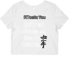 Ladies Slim Fit Crop Top Tee