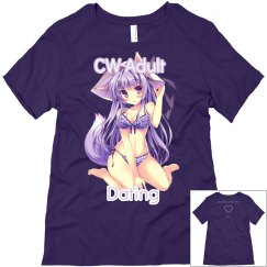 CW PURPLE ANIME TEE