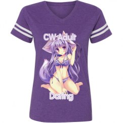 Ladies Relaxed Fit Vintage Sports Tee