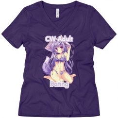 Ladies Relaxed Fit V-Neck Tee