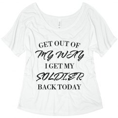 I Get My Soldier Back Today