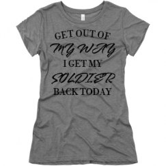 Ladies Slim Fit Super Soft Triblend Tee