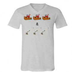 Unisex V-Neck Jersey Tee