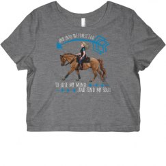 Ladies Slim Fit Crop Top Tee